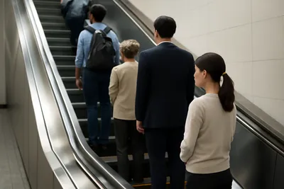 【位置解説】エスカレーターのマナー