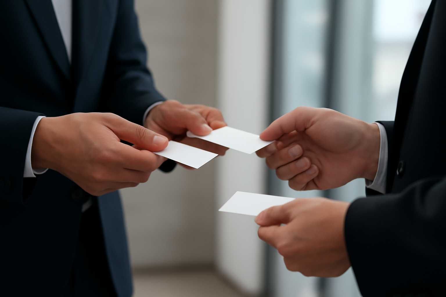 名刺交換の基本的な流れ