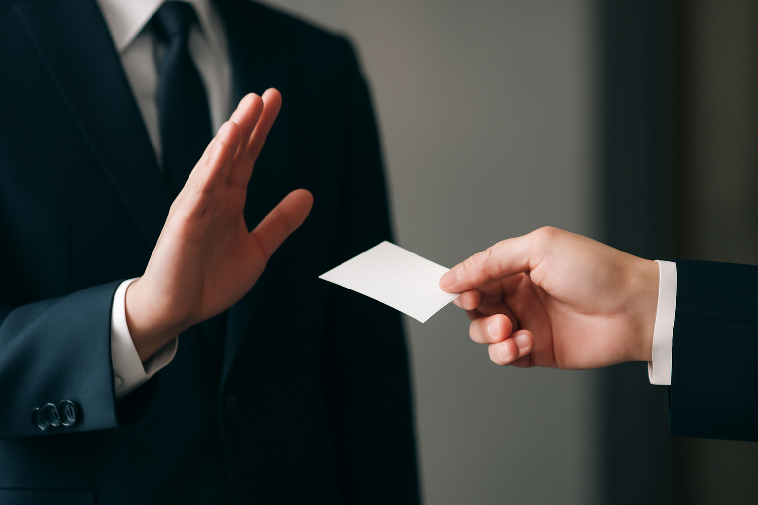 名刺交換でやってはいけない行動とは