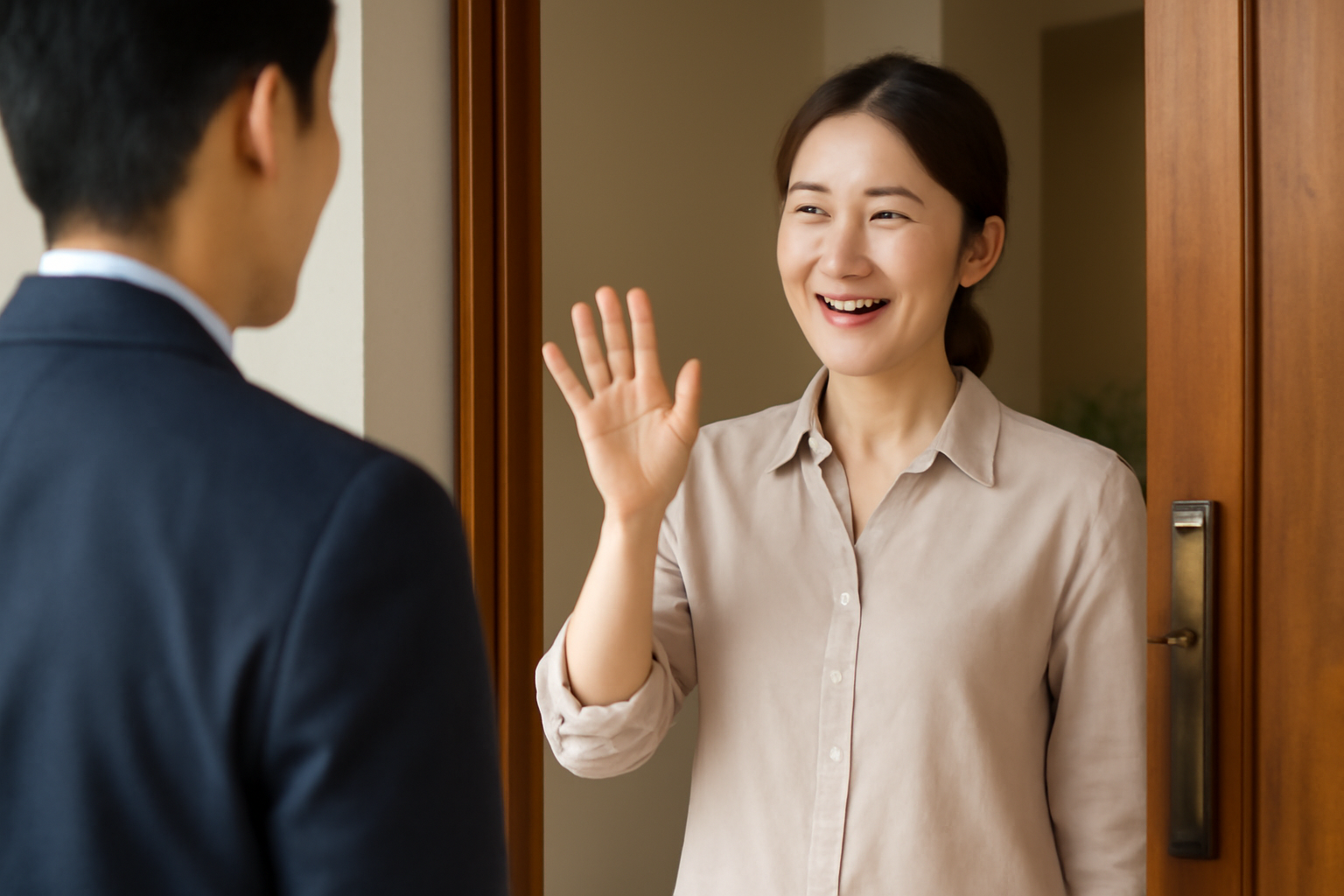 来客時の挨拶は重要です