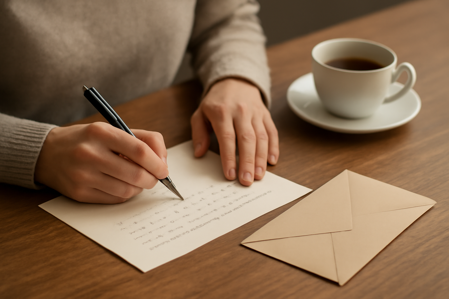 手紙のトーンを調整する